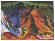 Ernst Ludwig Kirchner The mountain oil painting on canvas